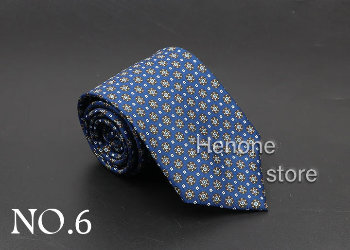 Luxury Floral & Paisley Men’s Silk Necktie .Wedding & Business Tie