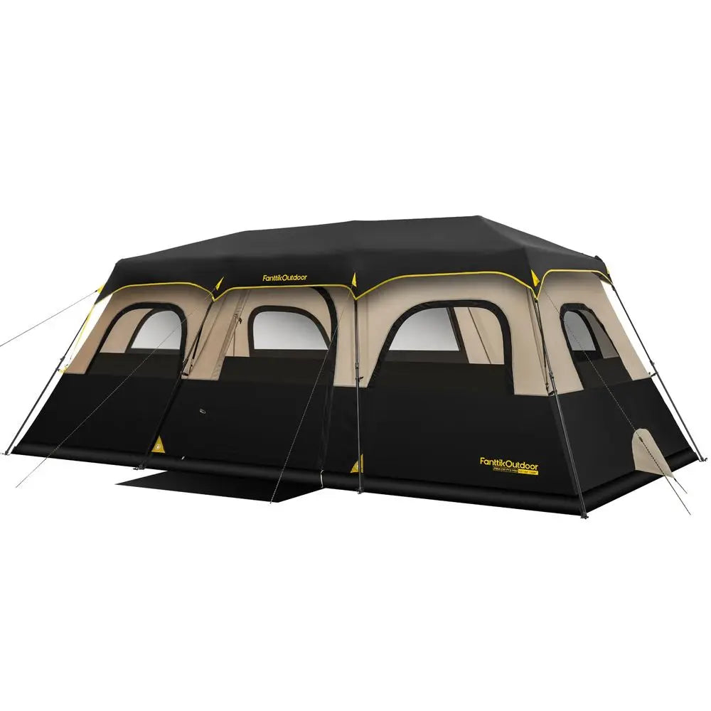 Instant Cabin Camping Tent – 6 to 12 Person Family Tent with 60-Second Setup & Rainfly