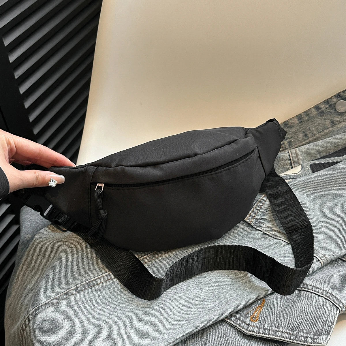 Unisex Travel Waist Bag . Lightweight Crossbody Belt Bag for Sports, Running, Travel & Everyday Use