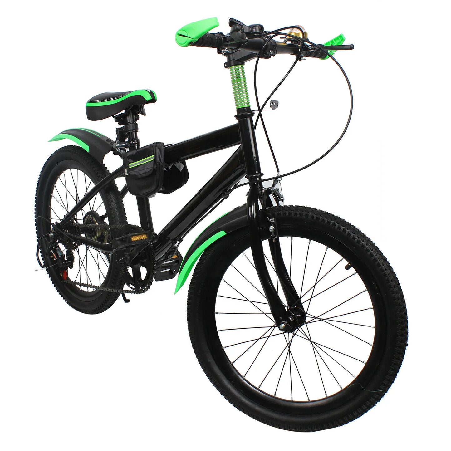 20-Inch 7-Speed Mountain Bike . Adult & Teen Bicycle with Dual Disc Brakes and Adjustable Seat