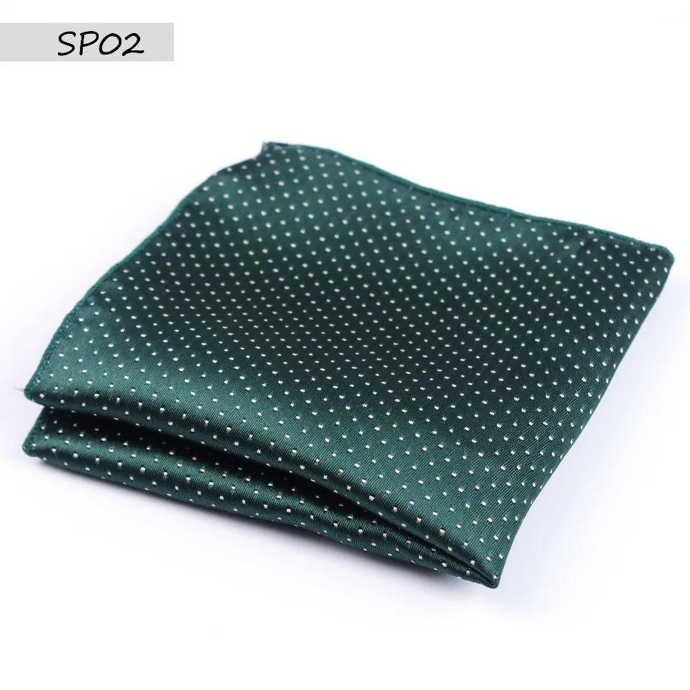 Men’s Designer Pocket Square Handkerchief Set. Elegant Suit Accessories