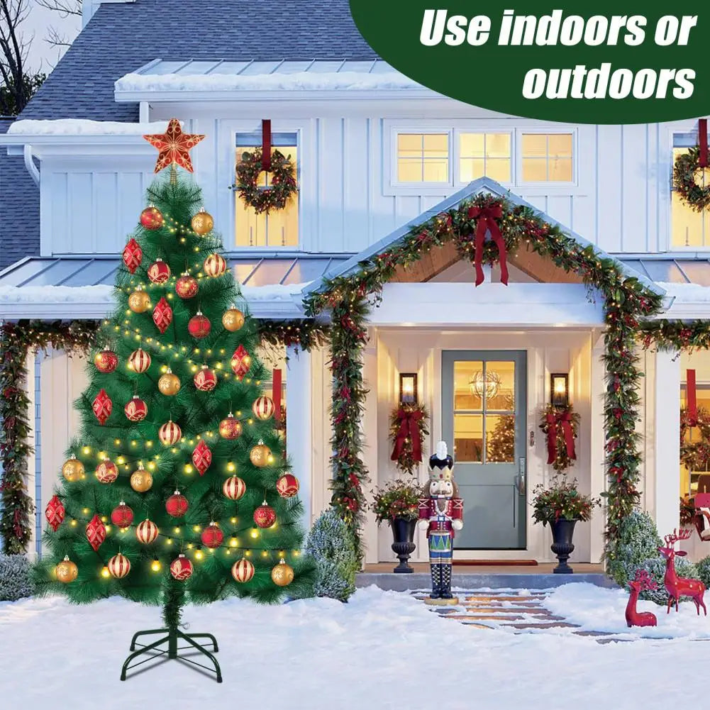 7FT Simulated Pine Needle Artificial Christmas Tree .Full Shape Holiday Tree for Indoor & Seasonal Décor