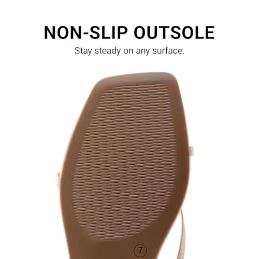 DREAM PAIRS Womens Strappy Flat Sandals - Comfortable Lace Up Gladiator Dressy Sandals, Square Toe Tie Up Walking Sandal, Summe