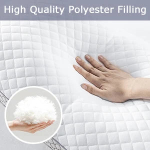 BedStory Standard Pillow Set of 2 – Soft Knitted Cover, Down Alternative Fill, Supportive & Breathable for All Sleep Positions