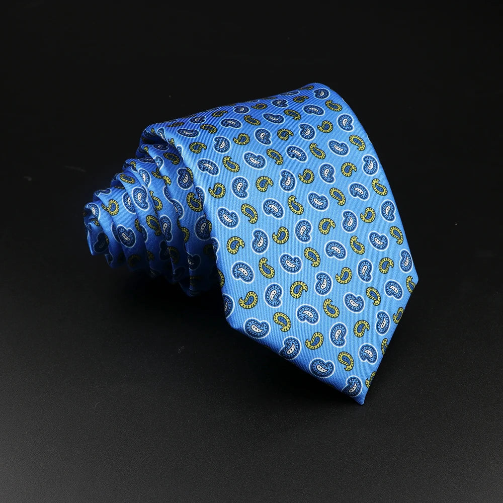 51 Styles Men's Silk Ties Jacquard Striped Plaid Floral Necktie Accessories Daily Wear Shirt Suit Cravat Wedding Party Gift