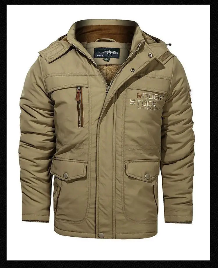 Men’s Winter Fleece Lined Outdoor Parka Jacket