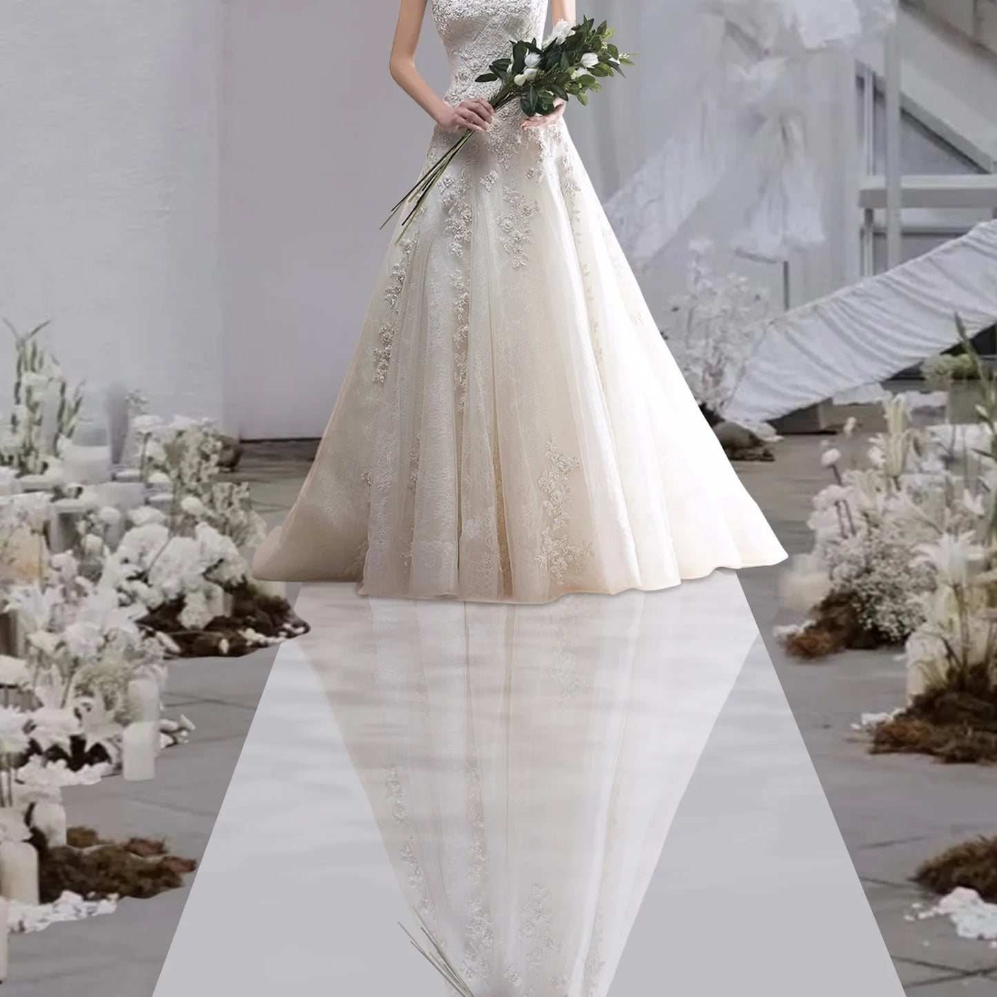 65FT x 3FT Silver Mirrored Floor Wedding Aisle Runner,Mirror Rug,Carpet for Party,Birthday, Banquet, Restaurant Decoration,