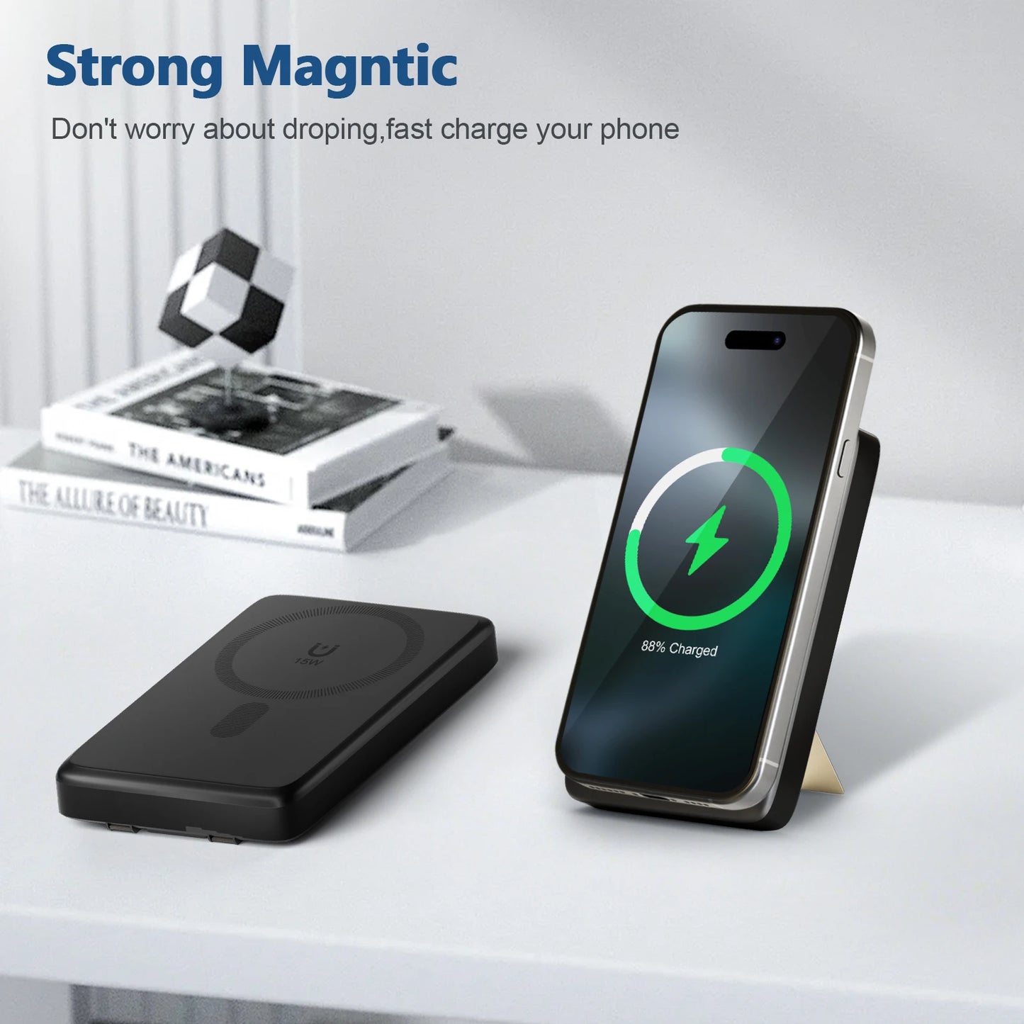15W Magnetic Wireless Charger Station – Fast Charging Multi-Device Charging Pad for Smartphones & Wireless Accessories