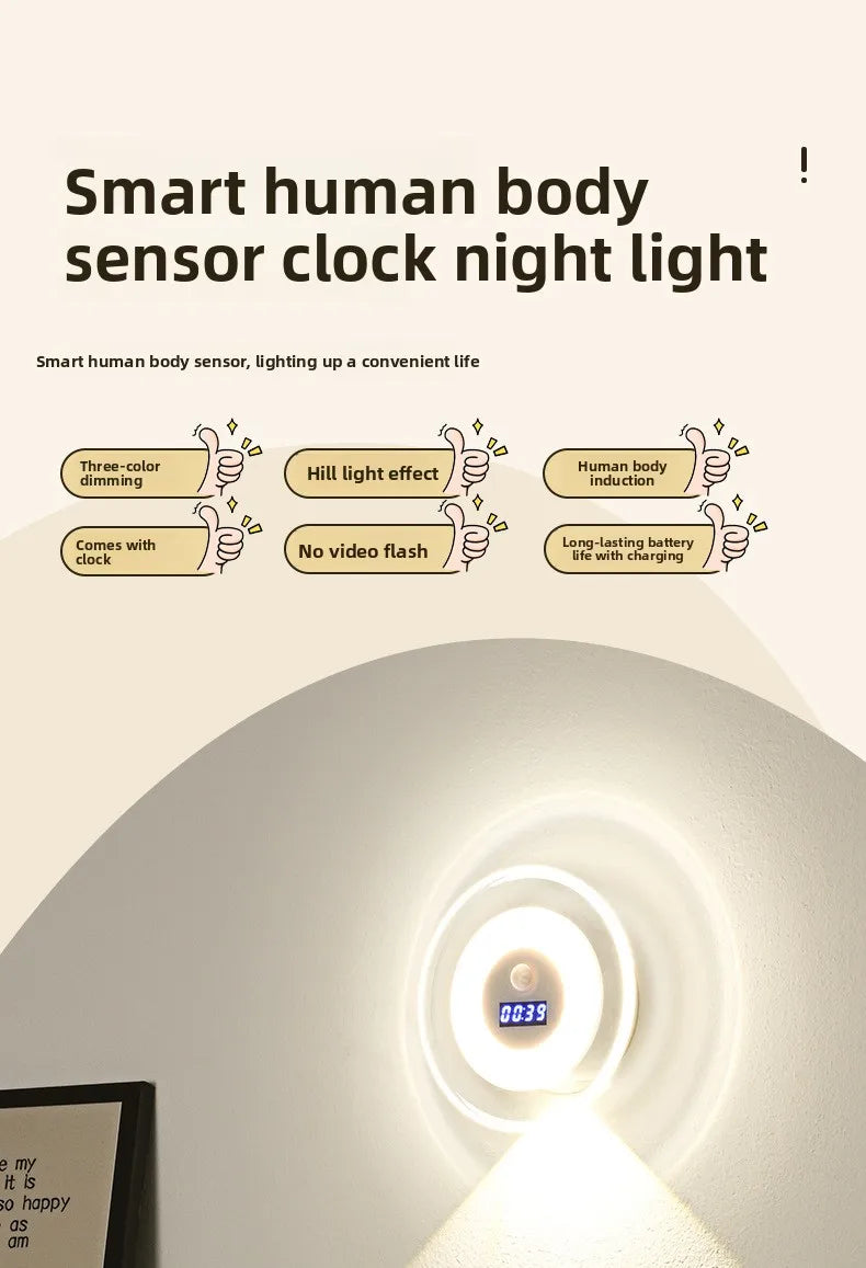 Rechargeable LED Motion Sensor Wall Spotlight with Remote Control