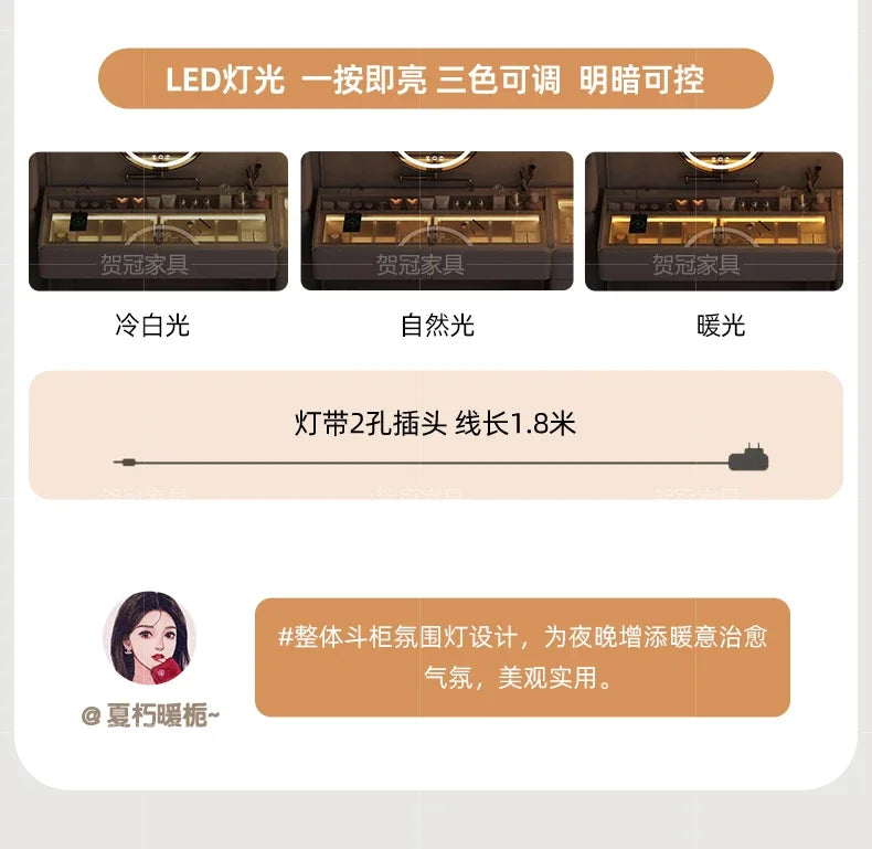 Furniture Luxury Modern Makeup Home Bedroom Items Salon Bedside Table Dresser Vanity Desk Room Woman Tocadores Dressing Girls