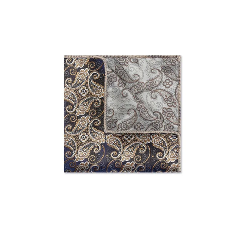 Men’s Designer Pocket Square Handkerchief Set. Elegant Suit Accessories