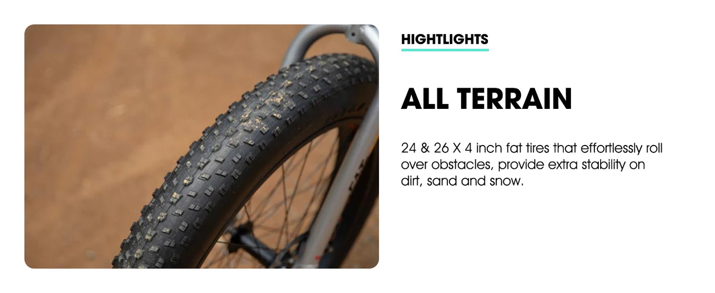 Hiiland 20 Inch Fat Tire Mountain Bike .Kids Bicycle with Front Suspension, Dual Disc Brakes & 7-Speed Gears