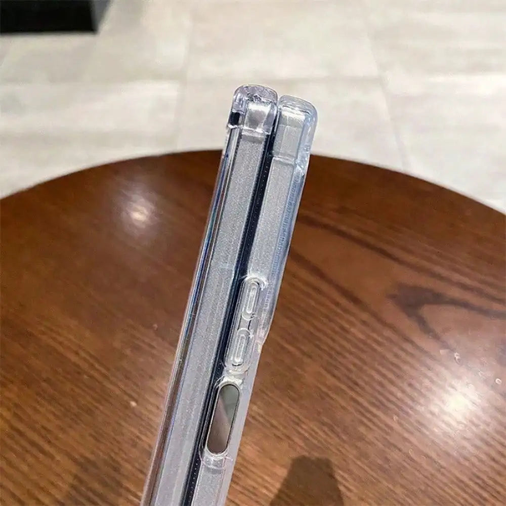 Transparent PC Foldable Phone Case | Wild Tiger Print | Shock- and Scratch-Resistant Full-Coverage Case, Compatible with Samsung Galaxy Z Fold 3, 4, 5, 6, 7; Samsung Galaxy Z Flip 3, 4, 5, 6, 7; and MOTO Razr 4O ULTRA, 50, 60