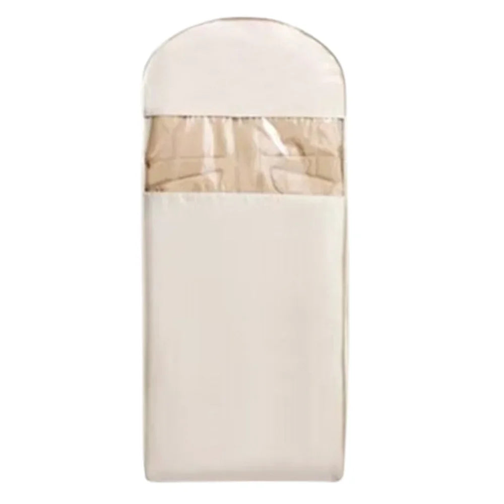 Space Saving Compressed Down Jacket Storage Bag Transparent Hanging Dust Cover With Zipper For Winter Coats Blankets Comforters