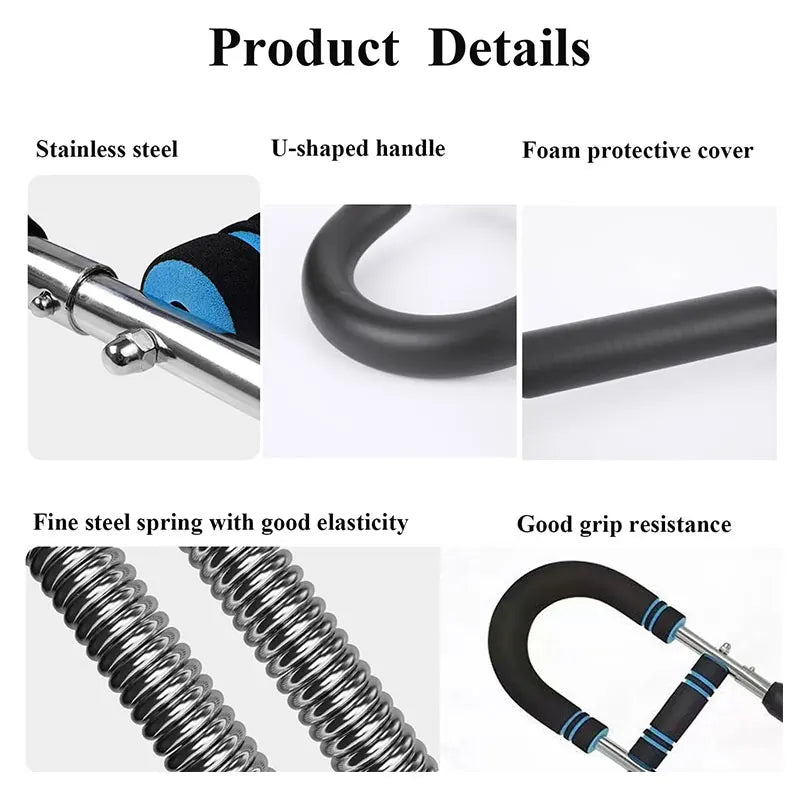 Adjustable Resistance Power Twister Bar. Upper Body Strength Training Equipment