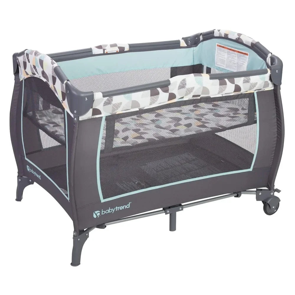Trend E Portable Newborn Nursery Center Pack And Play Crib