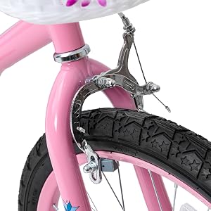JOYSTAR 20 Inch Girls Bicycle with Training Wheels .Banana Seat Cruiser Bike for Kids Ages 6–12