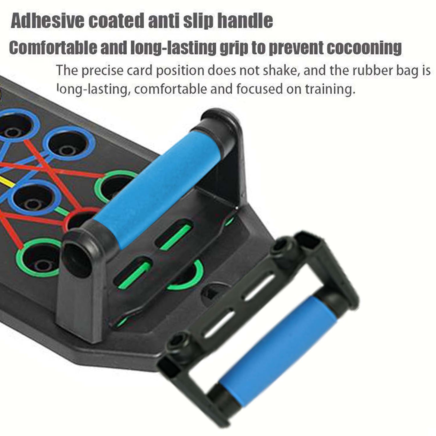 Portable Push-Up Board Set with Handles . Foldable Full Body Strength Training System