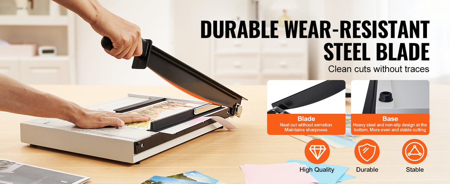 15-1/8” Heavy Duty Guillotine Paper Cutter & Trimmer