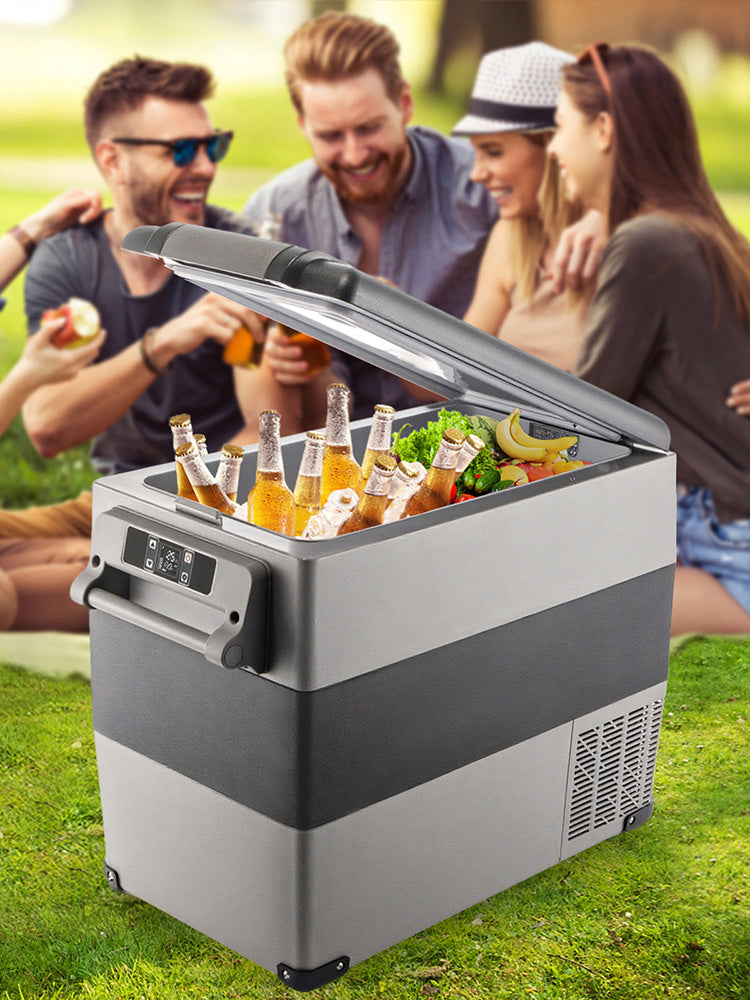 SucceBuy 15L–55L Portable Electric Car Refrigerator. Compressor Cooler & Freezer for Camping, RV, Truck, Boat, Travel & Outdoor Adventures